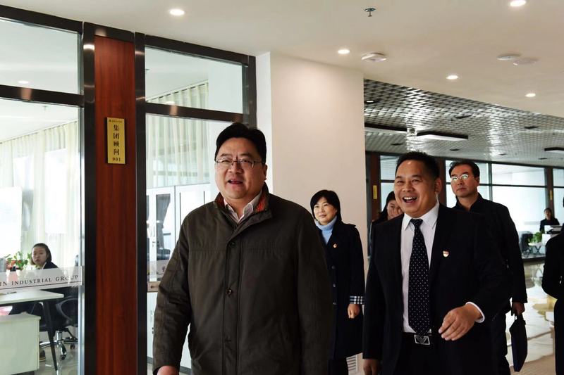团省委副书记董安宁一行来我公司调研团建工作